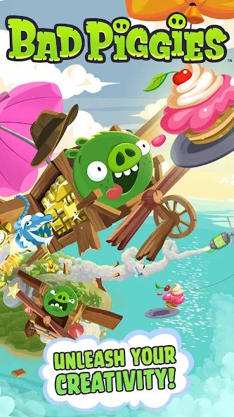 Bad Piggies (Бэд Пиггиз)  [МОД Mega Pack] Screenshot 1