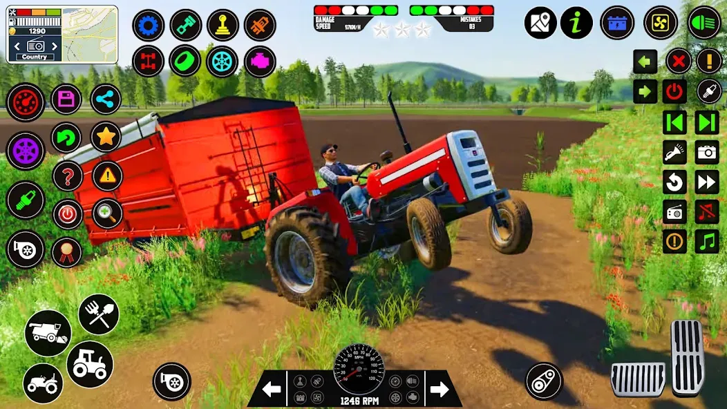 Indian Tractor Farming Games  [МОД Много денег] Screenshot 5