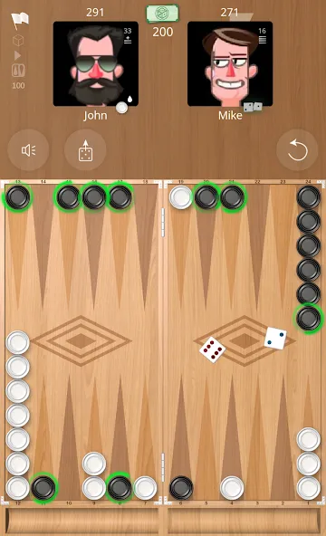 Backgammon Online  [МОД Unlimited Money] Screenshot 1