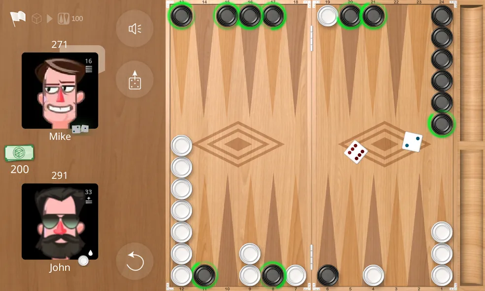 Backgammon Online  [МОД Unlimited Money] Screenshot 3