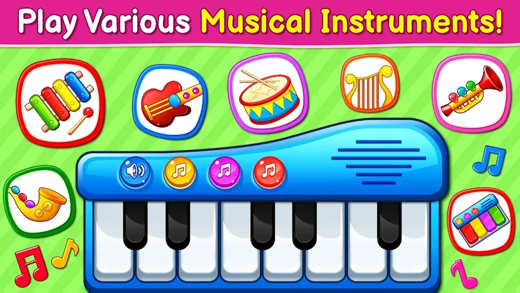 Baby Games: Piano & Baby Phone (Бейби Геймс)  [МОД Много монет] Screenshot 2