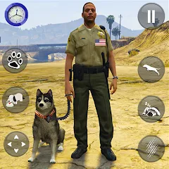 Взломанная Toby Police Dog Sim: Dogs Game  [МОД Mega Pack] - стабильная версия apk на Андроид