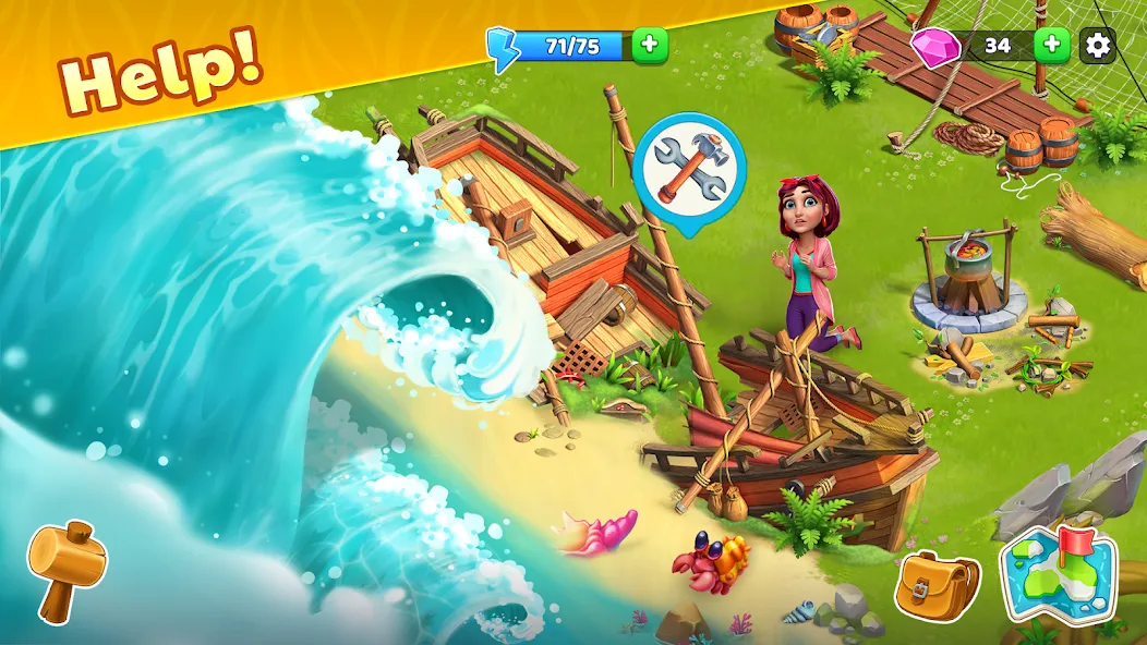 Bermuda Adventures Farm Island (Бермудские приключения)  [МОД Unlocked] Screenshot 2