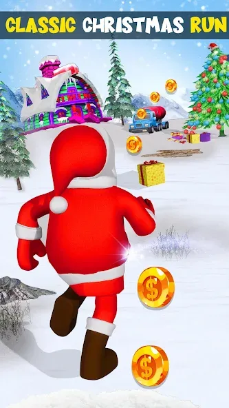 Xmas Santa Surfer Running Game (Ксмас Санта Серфер Раннинг Гейм)  [МОД Меню] Screenshot 5