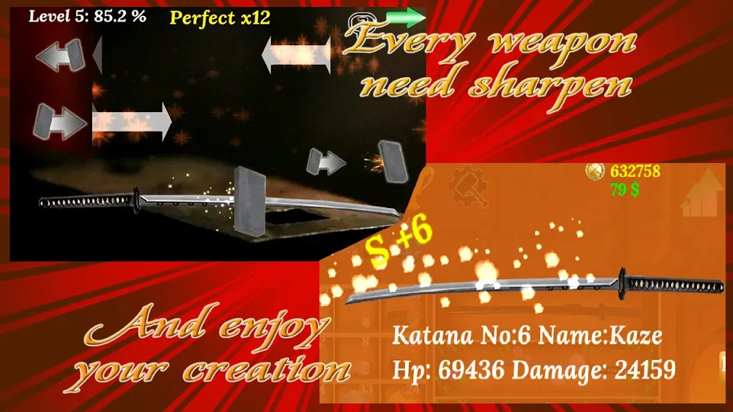 Katana Collection : blacksmith  [МОД Menu] Screenshot 4