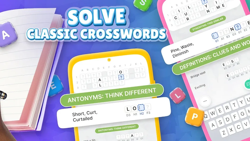 Acrostics－Cross Word Puzzles  [МОД Много денег] Screenshot 2