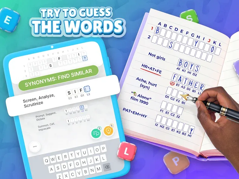 Acrostics－Cross Word Puzzles  [МОД Много денег] Screenshot 4