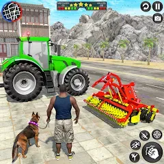 Скачать взломанную Indian Tractor Driving Game 3D (Фарминг Геймс)  [МОД Бесконечные монеты] - последняя версия apk на Андроид