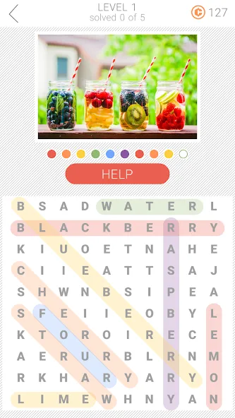 10x10 Word Search (десять на десять)  [МОД Бесконечные деньги] Screenshot 1