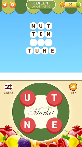 Word Market 2  [МОД Много монет] Screenshot 1