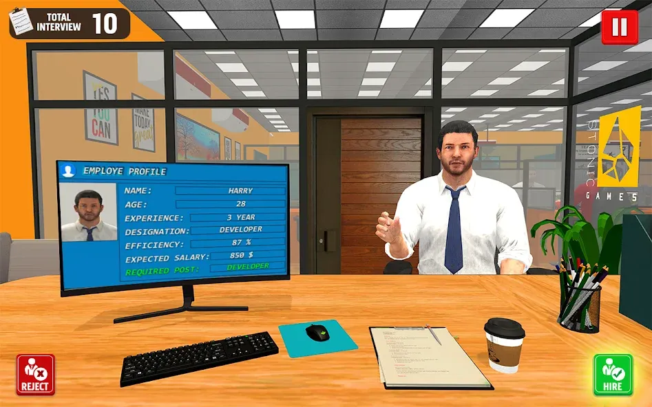 Virtual HR Manager Job Games  [МОД Все открыто] Screenshot 2