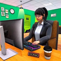 Взлом Virtual HR Manager Job Games  [МОД Все открыто] - полная версия apk на Андроид