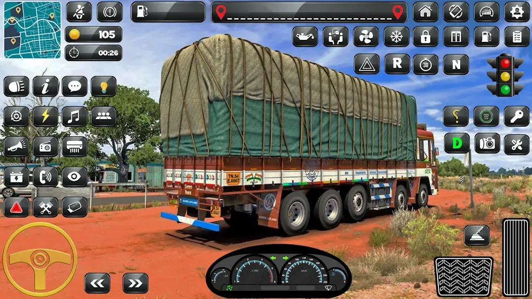 Indian Truck Driver Simulator  [МОД Unlocked] Screenshot 2