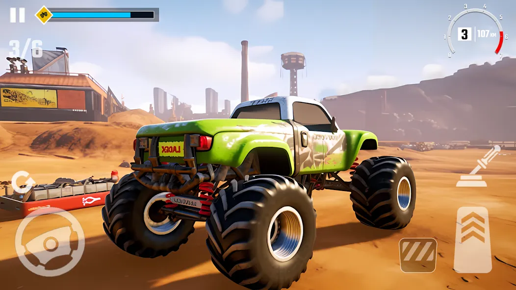 4x4 Monster Truck Racing Games (Монстр Трак Гонки игры)  [МОД Бесконечные деньги] Screenshot 1