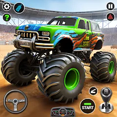 Скачать взлом 4x4 Monster Truck Racing Games (Монстр Трак Гонки игры)  [МОД Бесконечные деньги] - полная версия apk на Андроид