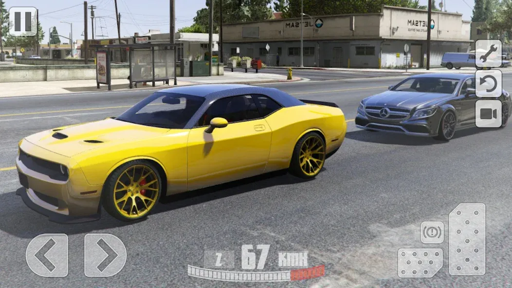 Simulator Dodge Demon Parking (Симулятор парковки  )  [МОД Unlocked] Screenshot 4