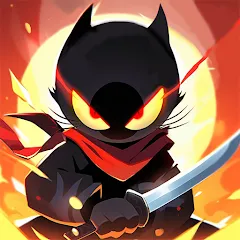 Скачать взломанную Ninja Cat - Idle Arena (Крейзи Ниндзя Кэт)  [МОД Unlocked] - стабильная версия apk на Андроид