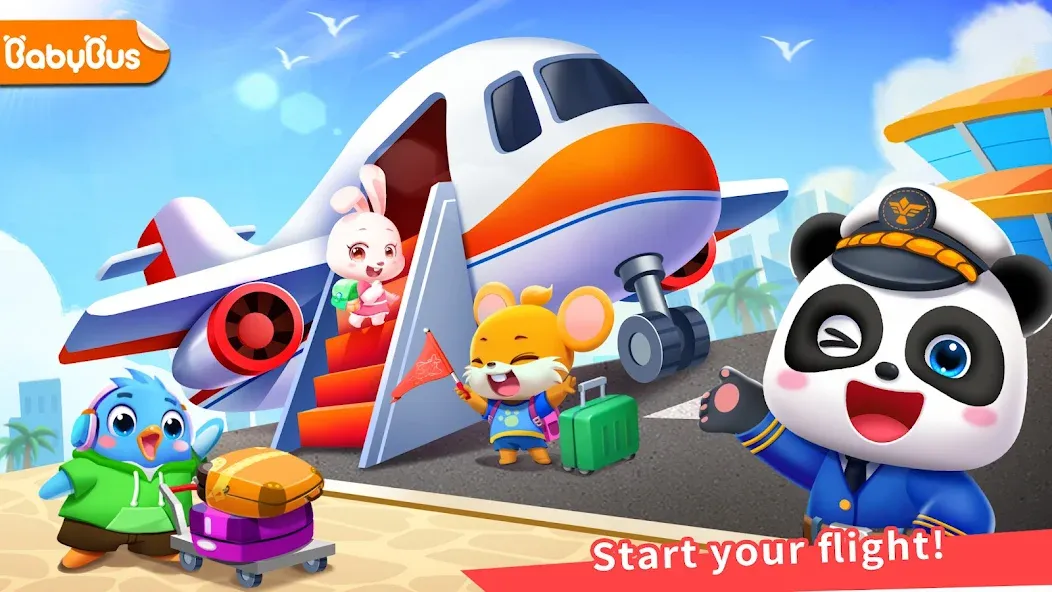 Baby Panda's Airport  [МОД Много денег] Screenshot 1