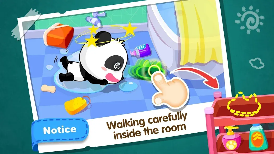 Baby Panda Home Safety  [МОД Много монет] Screenshot 4