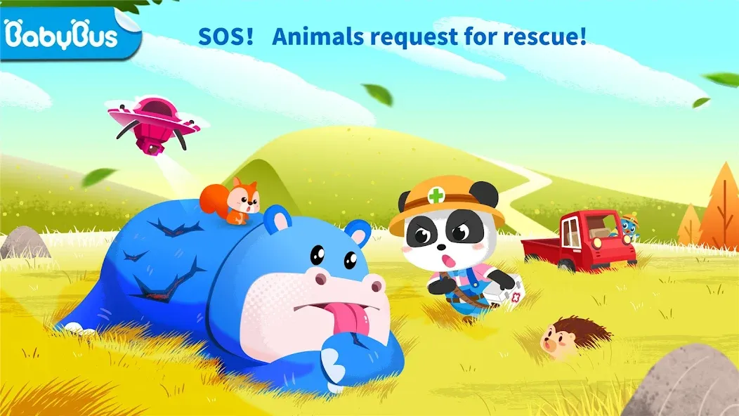 Baby Panda: Care for animals  [МОД Много монет] Screenshot 1