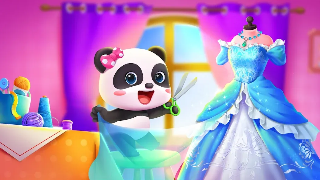 Baby Panda's Fashion Dress Up  [МОД Все открыто] Screenshot 1