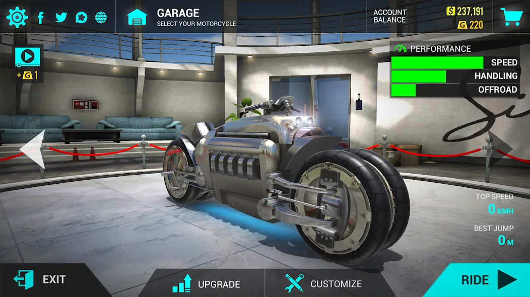 Ultimate Motorcycle Simulator (Ультимативный Мотоциклетный Симулятор)  [МОД Unlimited Money] Screenshot 2