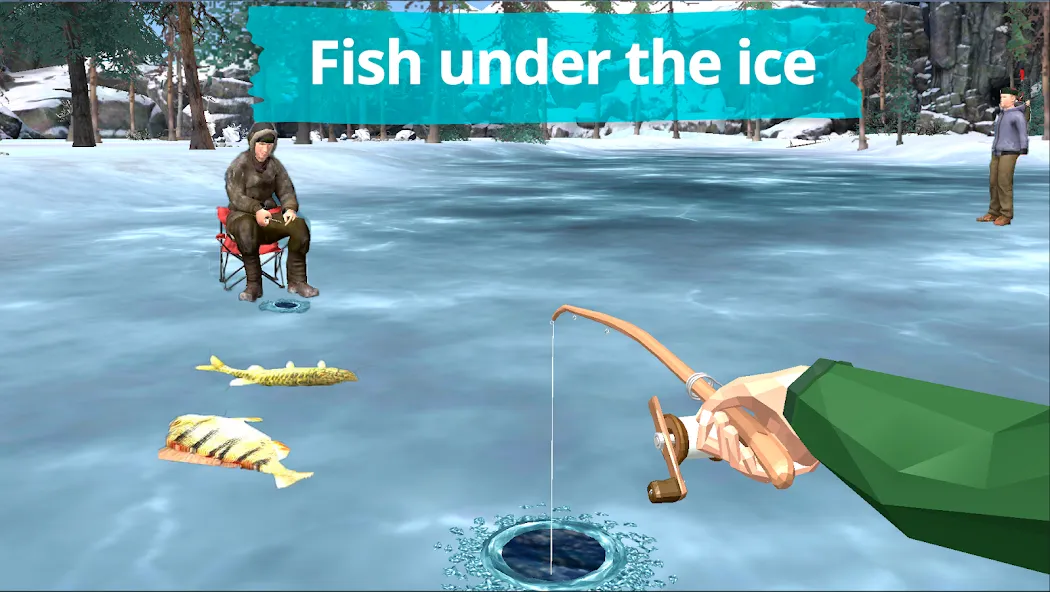 Fishing in the Winter. Lakes.  [МОД Бесконечные деньги] Screenshot 1