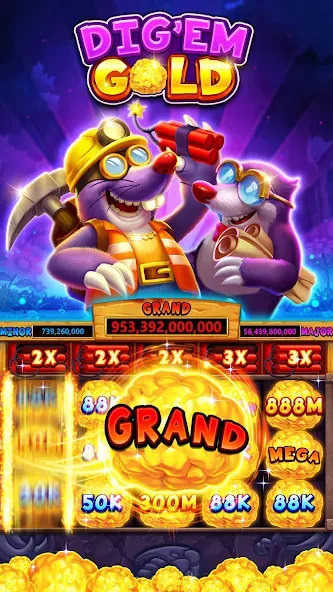 Fat Cat Casino - Slots Game (Фэт Кэт Казино)  [МОД Mega Pack] Screenshot 1