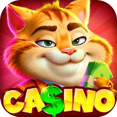 Скачать взломанную Fat Cat Casino - Slots Game (Фэт Кэт Казино)  [МОД Mega Pack] - последняя версия apk на Андроид