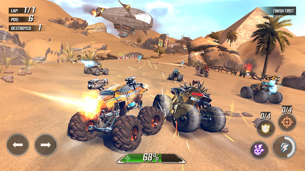 RACE: Rocket Arena Car Extreme (РЕЙС)  [МОД Mega Pack] Screenshot 1