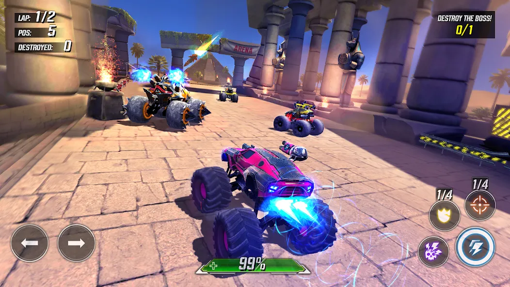 RACE: Rocket Arena Car Extreme (РЕЙС)  [МОД Mega Pack] Screenshot 5