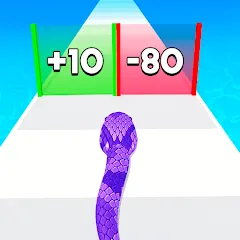 Скачать взломанную Snake Run Race・3D Running Game (Снейк Ран Рейс)  [МОД Unlocked] - полная версия apk на Андроид