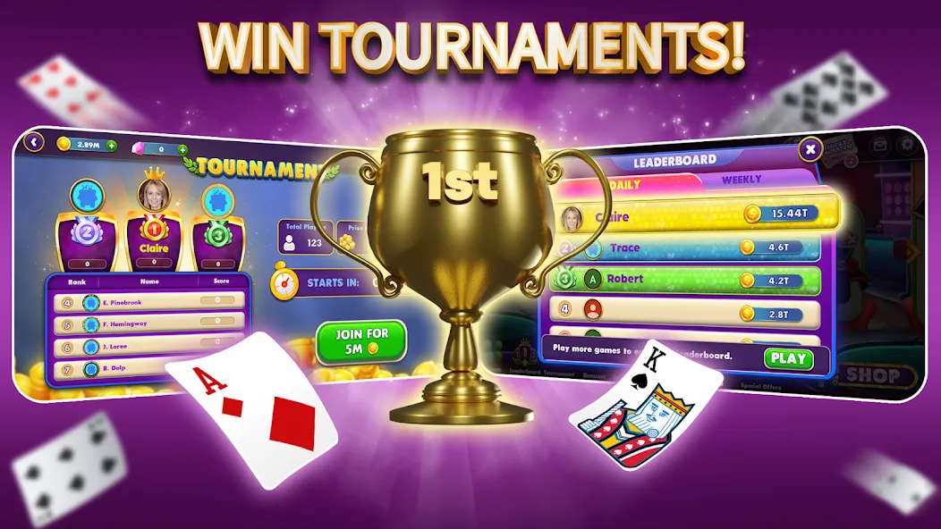 Gin Rummy Elite: Online Game (Джин Рамми)  [МОД Mega Pack] Screenshot 4