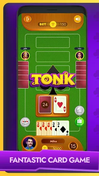 Tonk - Classic Card Game (Тонк)  [МОД Много монет] Screenshot 1