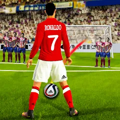 Взломанная Soccer Kick Football Champion  [МОД Unlocked] - последняя версия apk на Андроид