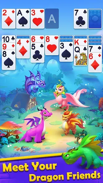 Solitaire Dragons  [МОД Бесконечные деньги] Screenshot 4