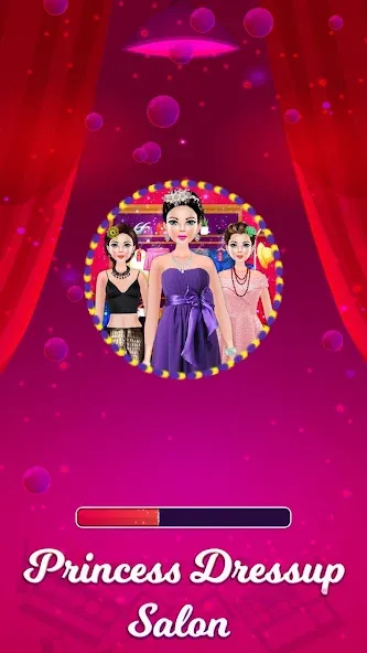 Princess Makeup Dressup Salon (Принцесса Мейкап Дрессап Салон)  [МОД Много денег] Screenshot 1