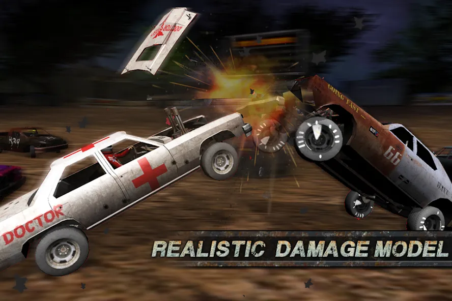 Demolition Derby: Crash Racing (Демолиция Дерби)  [МОД Много монет] Screenshot 1