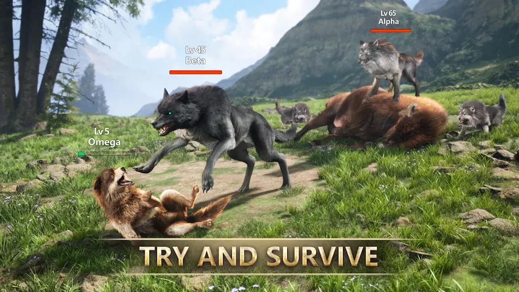 Wolf Game: Wild Animal Wars (Вулф Гейм)  [МОД Mega Pack] Screenshot 1