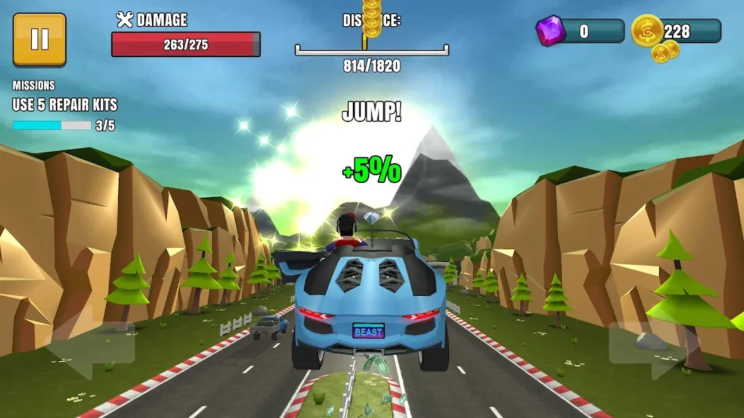 Faily Brakes 2: Car Crash Game (Фэйли Брейкс 2)  [МОД Много монет] Screenshot 4