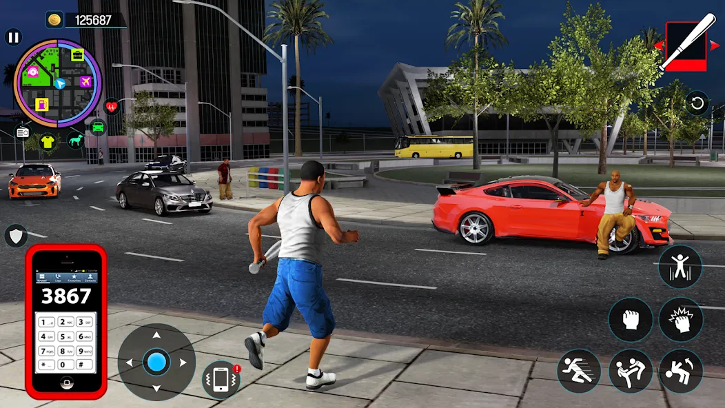 Gangster Mafia City Crime Game  [МОД Бесконечные монеты] Screenshot 4