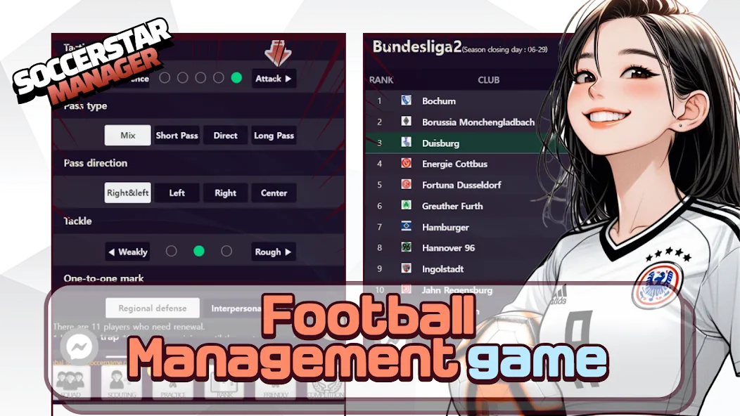 SSM - Football Manager Game (ССМ)  [МОД Unlimited Money] Screenshot 1