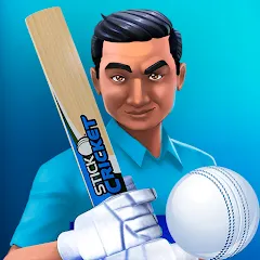 Скачать взломанную Stick Cricket Clash (тик Крикет Клаш)  [МОД Menu] - последняя версия apk на Андроид