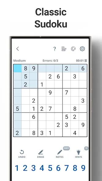 Sudoku Levels: Daily Puzzles  [МОД Много денег] Screenshot 1