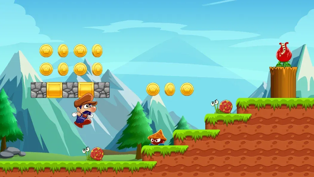 Super Bino Go:Adventure Jungle (Супер Бино Го)  [МОД Menu] Screenshot 1