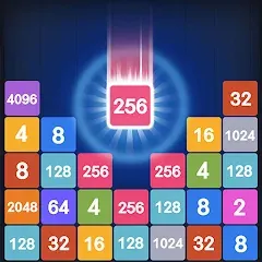 Взломанная Drop Merge : Number Puzzle (Дроп Мердж)  [МОД Много денег] - полная версия apk на Андроид