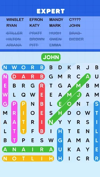 Word Search Puzzle Challenge (Уордсрч Пазл Челлендж)  [МОД Все открыто] Screenshot 4