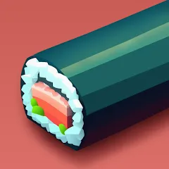 Взломанная Sushi Roll 3D - Cooking ASMR (Суши Ролл 3D)  [МОД Бесконечные деньги] - полная версия apk на Андроид