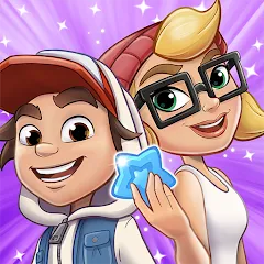 Скачать взломанную Subway Surfers Match (Сабвей Серферс Матч)  [МОД Menu] - последняя версия apk на Андроид