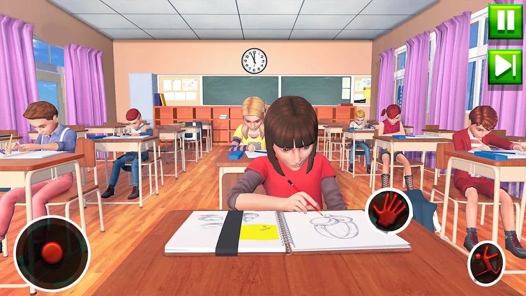 High School Teacher Sim Games  [МОД Unlocked] Screenshot 1